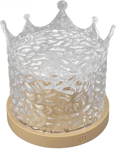 Wave Projector Lamp USB Rechargeable Water Night Lamp with Rotating Effect for Kids Room Baby Room Acrylic 1 Pack disponible en Yaxa Colombia