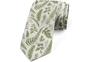 Lunarable Men's Multicolor Modern Succulent Tie
