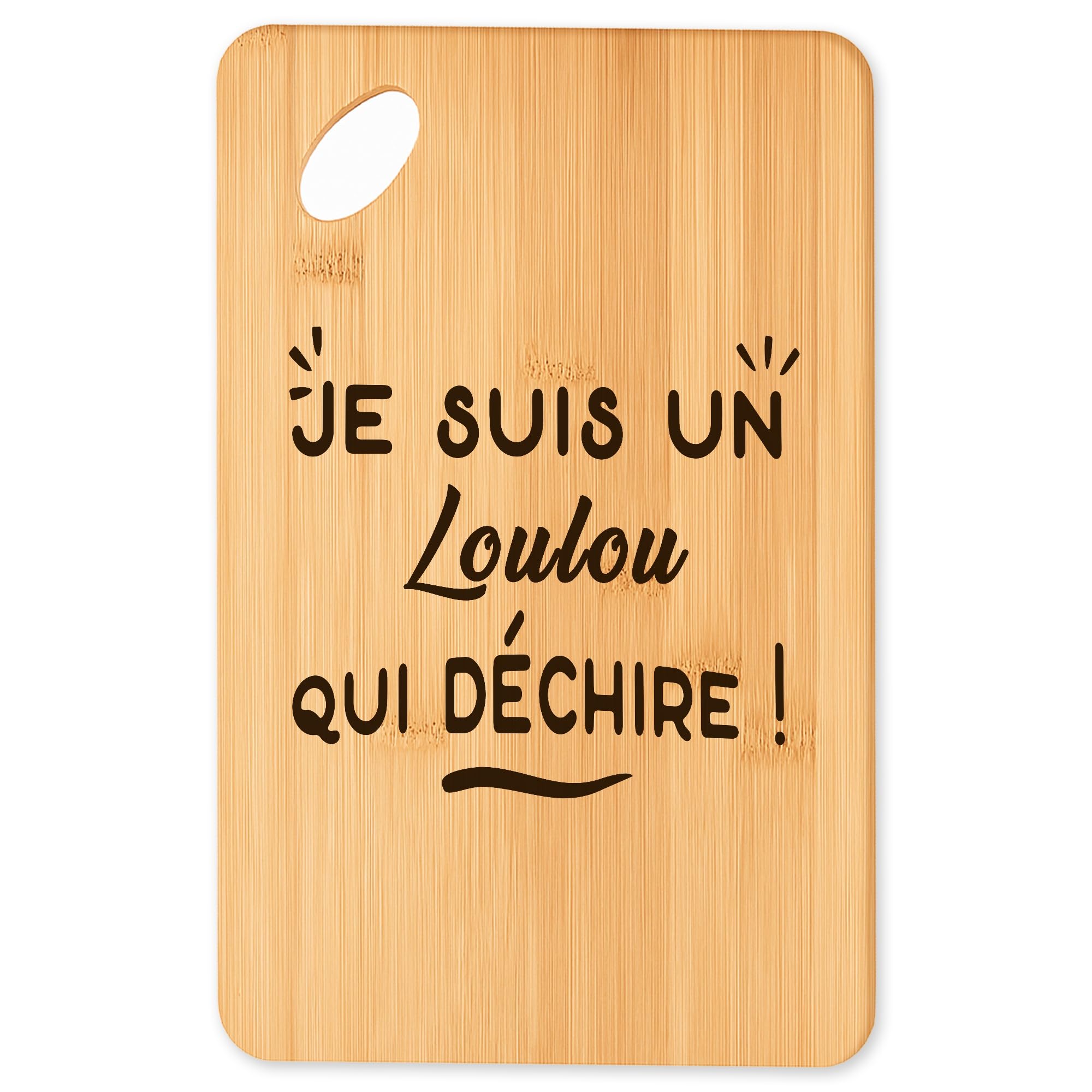 Planche à découper et plateau apéro en bambou cadeau original