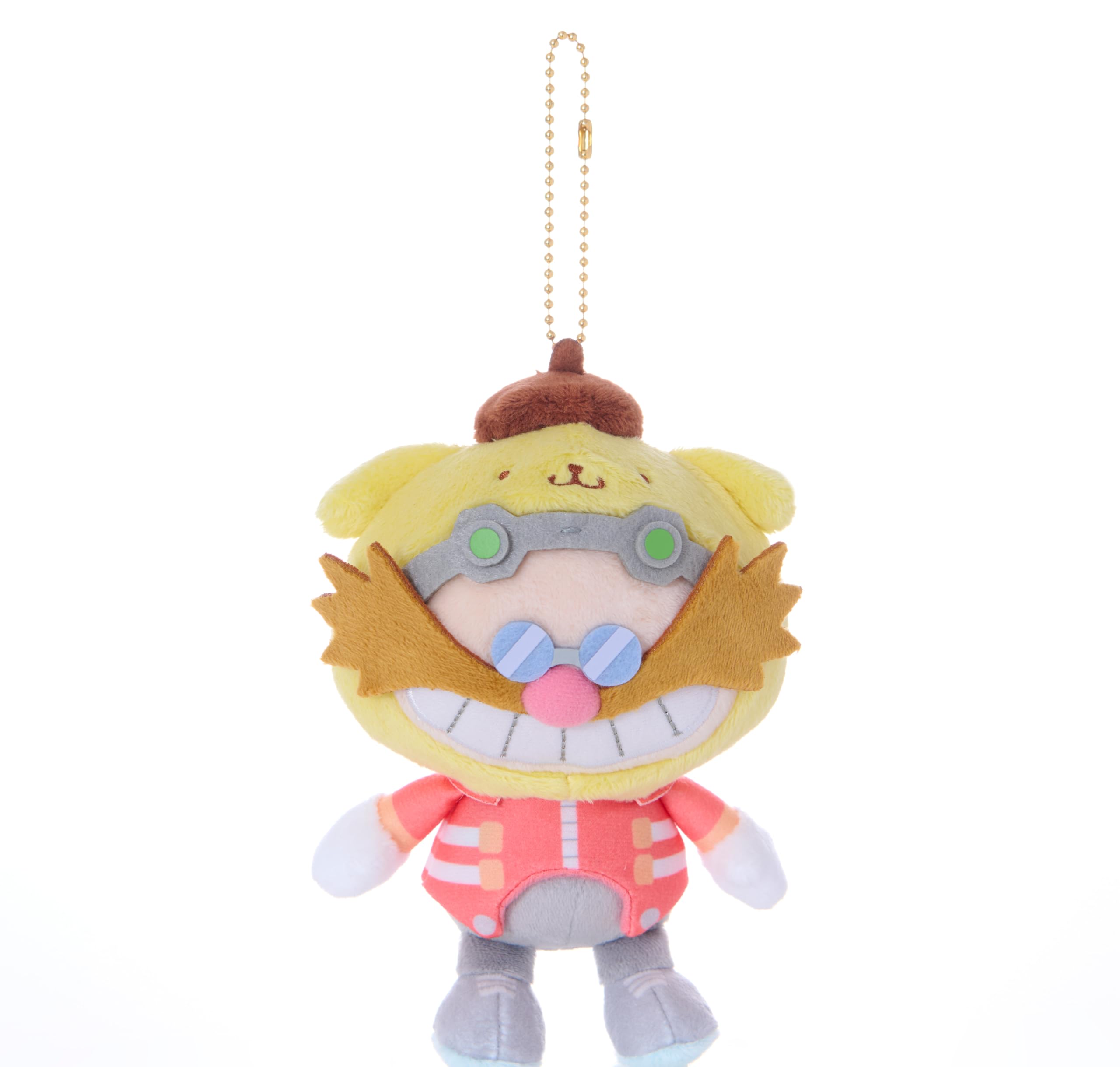 Sonic x Sanrio Dr. Eggman Pompompurin Mascot Plush SEGA FAVE Japan