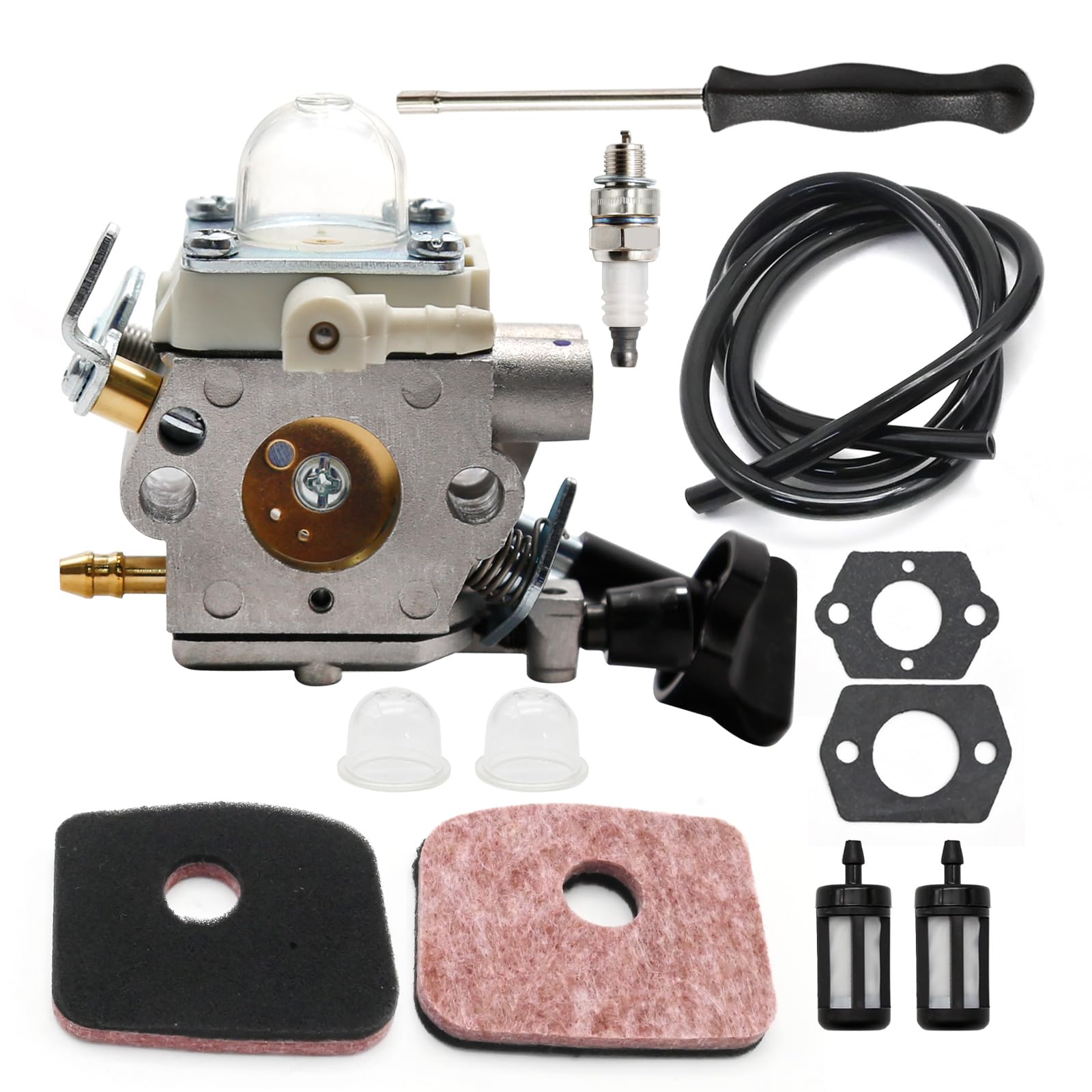 4241-120-0615 Kit Carburatore, Kit Filtro Aria per Soffiatore Foglie Stihl BG56 BG56C SH56 Sostituzione per Zama C1M-260 C1M-S260B 4241-120-0632 4241-120-0622 Carburatore Motore