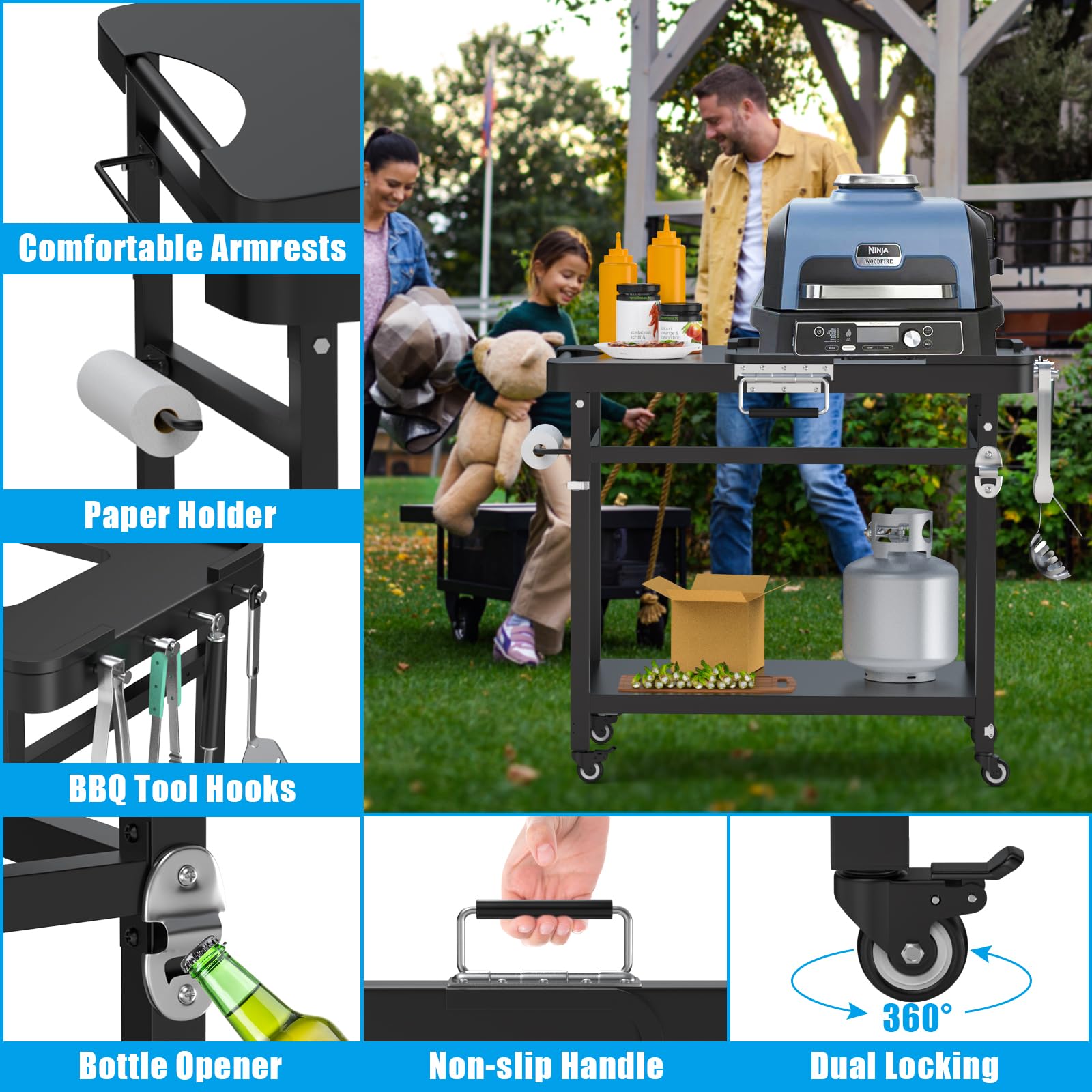 Amazon.com : Outspark Grill Stand for Ninja Woodfire Outdoor