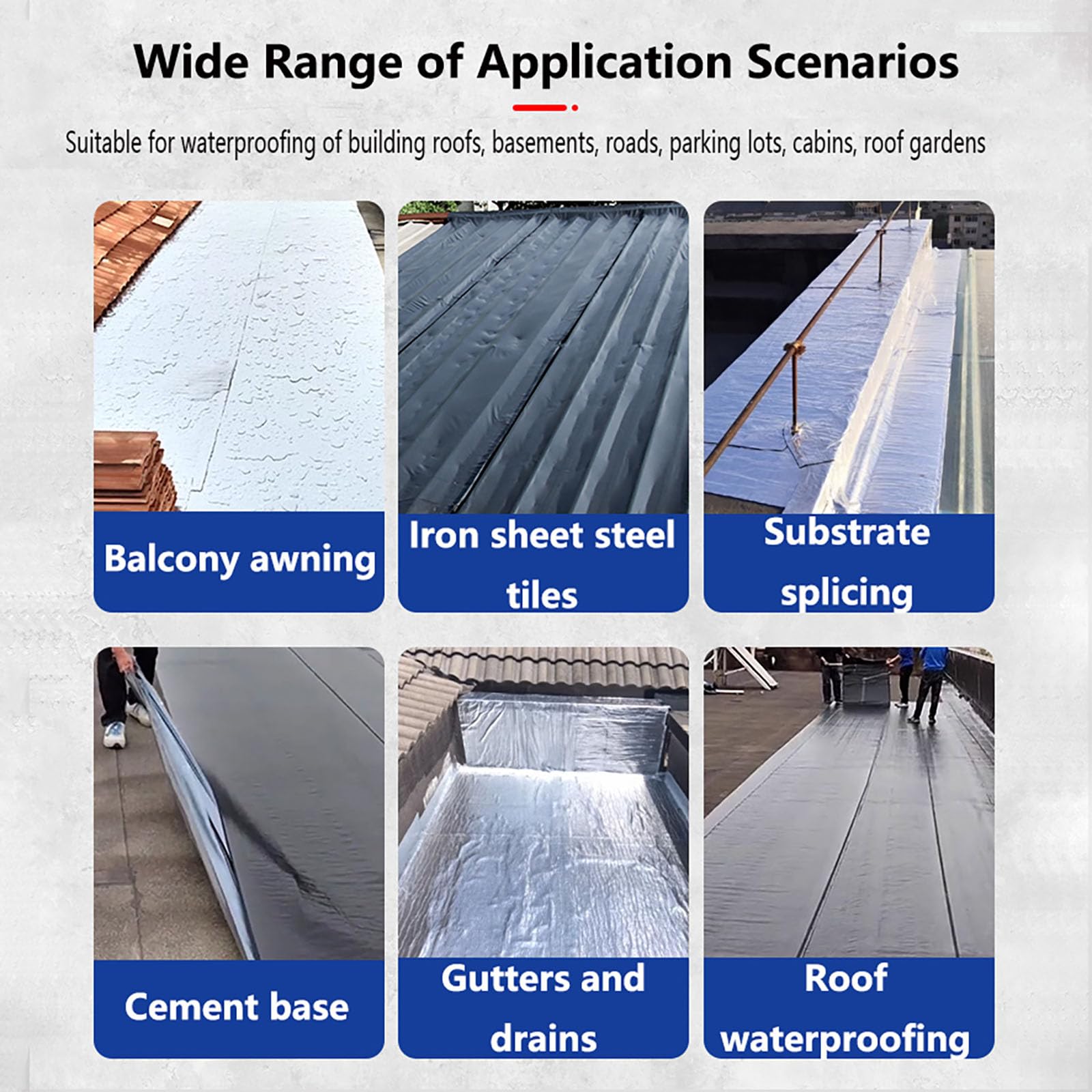 Cinta autoadhesiva impermeable para reparación de techos, sellador de betún de aluminio para paredes, techos y suelos, a prueba de fugas, 8,33 cm x 16,1 m, fácil de usar