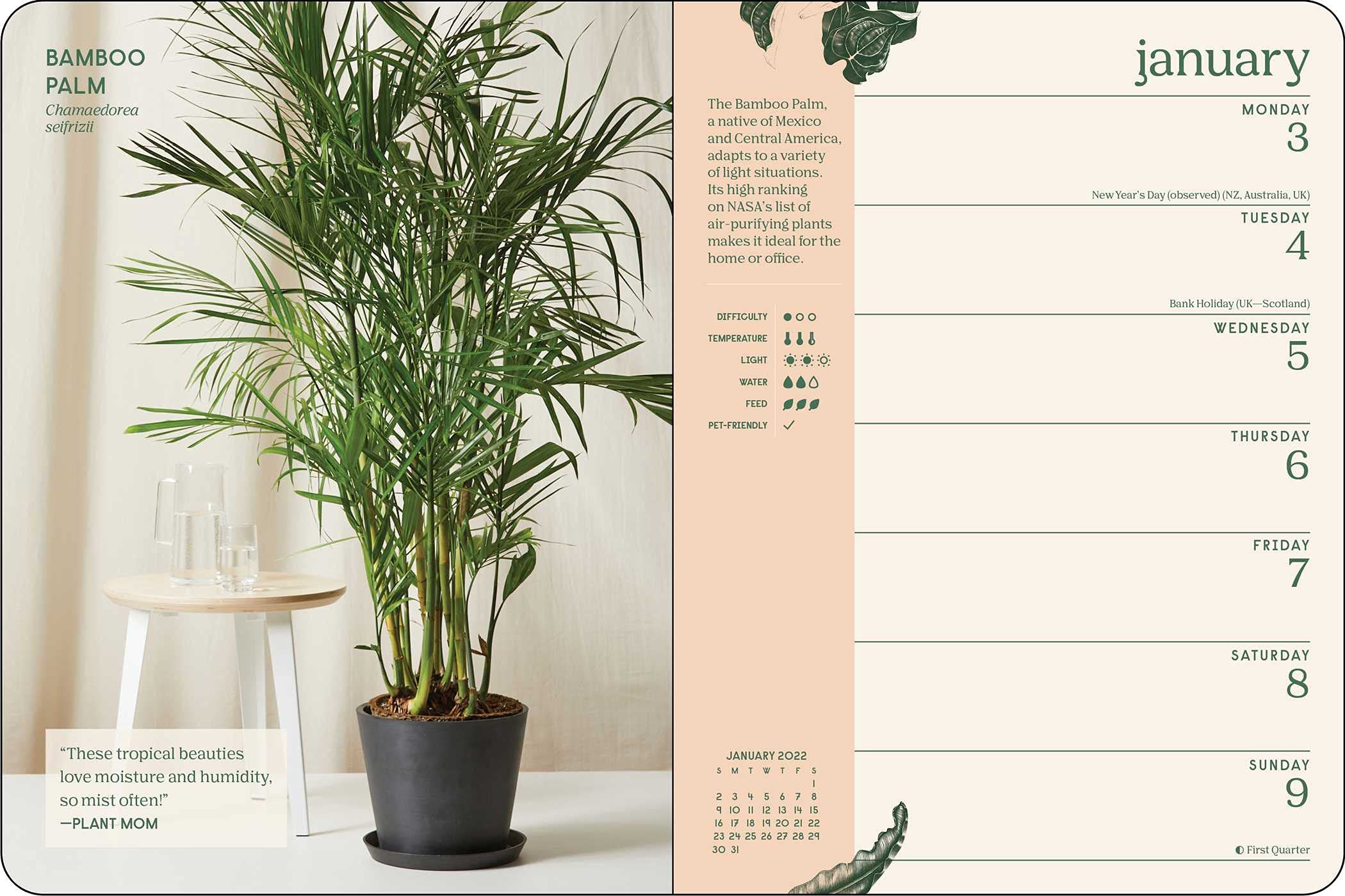 Bloomscape Plant Lovers 2022 Weekly Planner Calendar