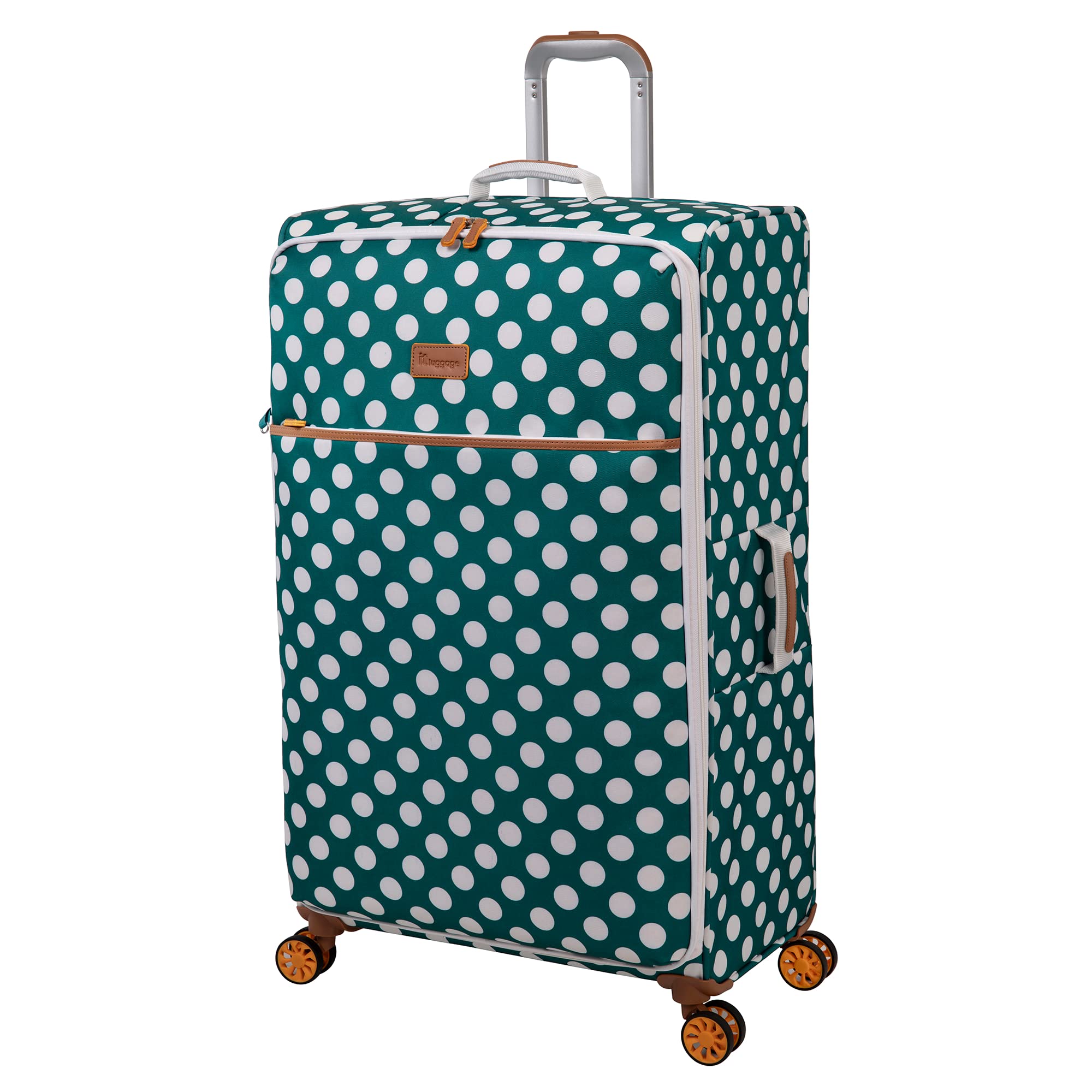 it luggage Summer Spots 34" Softside Checked 8 Wheel Lightweight, Harbour Blue