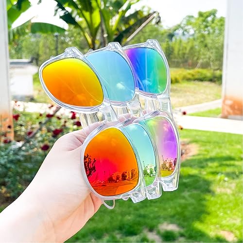 Vista 99 de Suministros para regalos de fiesta de colores neón Paquete de 8 gafas de sol unisex Varios