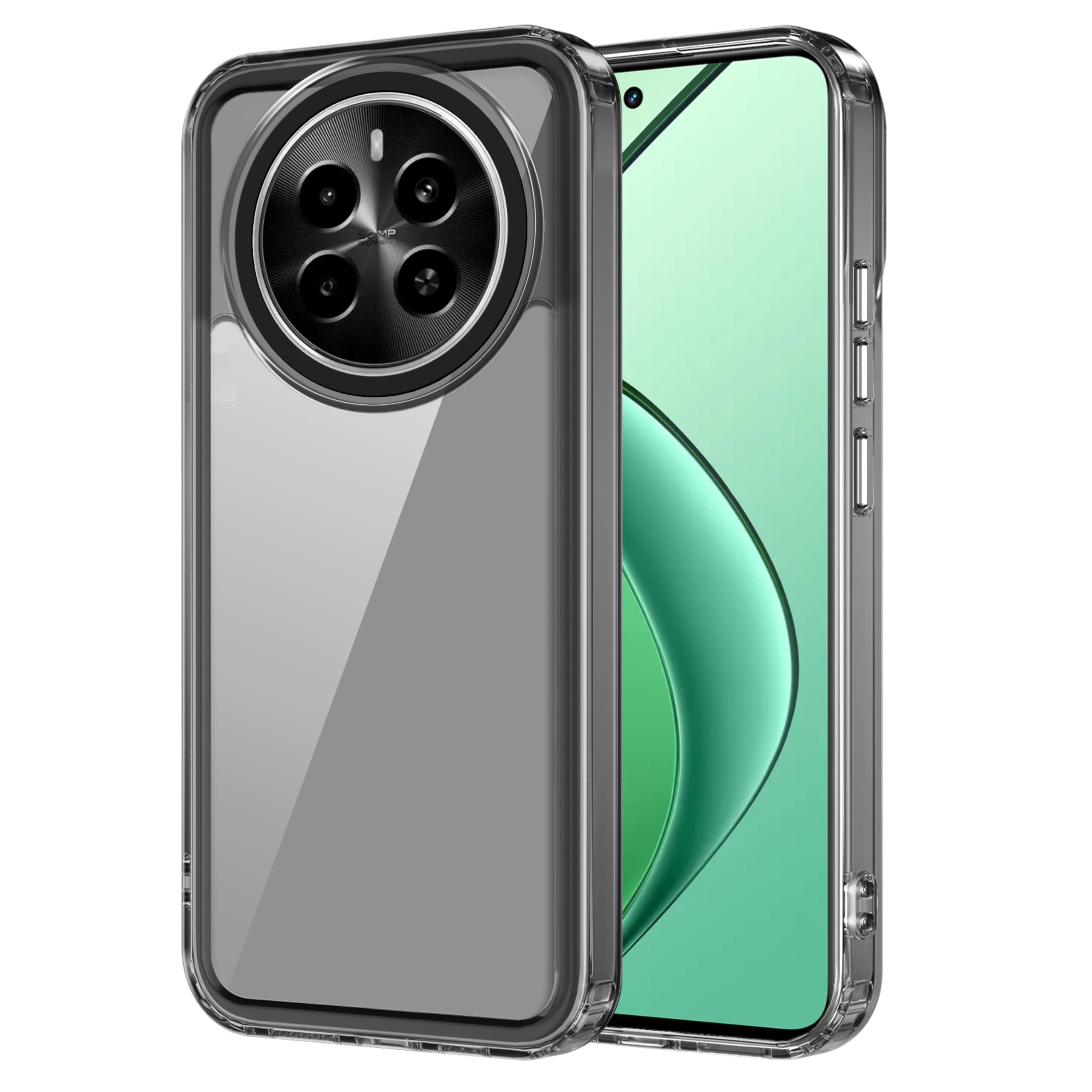 AmazonBasics Back Case Cover for Realme P1 5G (Polycarbonate, Thermoplastic Polyurethane_Translucent Black) (B0D4599HPL) Amazon Price History, Amazon Price Tracker