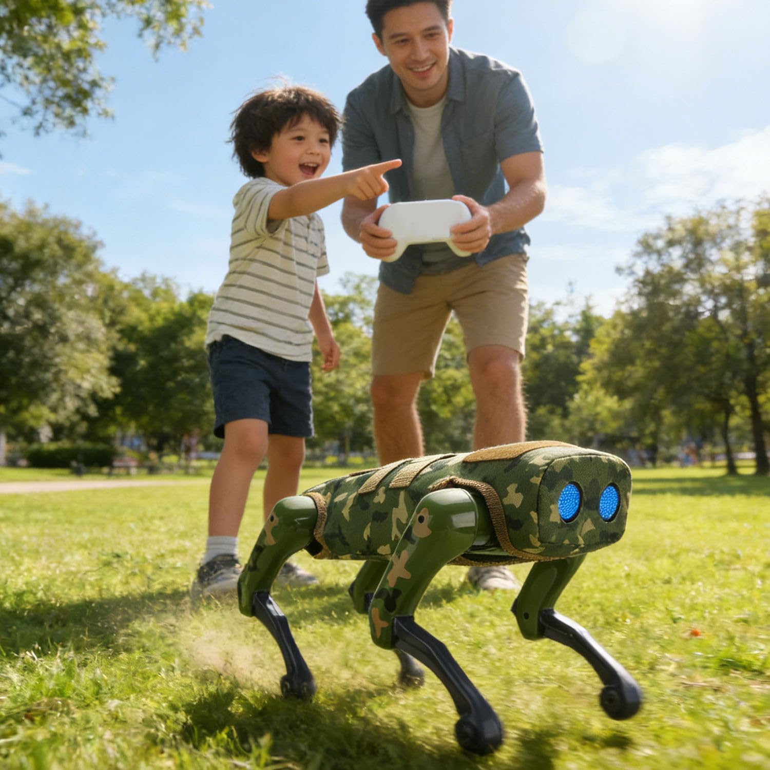 TIUDTOY AI Smart Robot Dog Toy 2-in-1 Programmable RC & App Control | Voice Command, Music, Dancing, Storytelling | Interactive STEM Educational Puppy for Kids 6-15 2