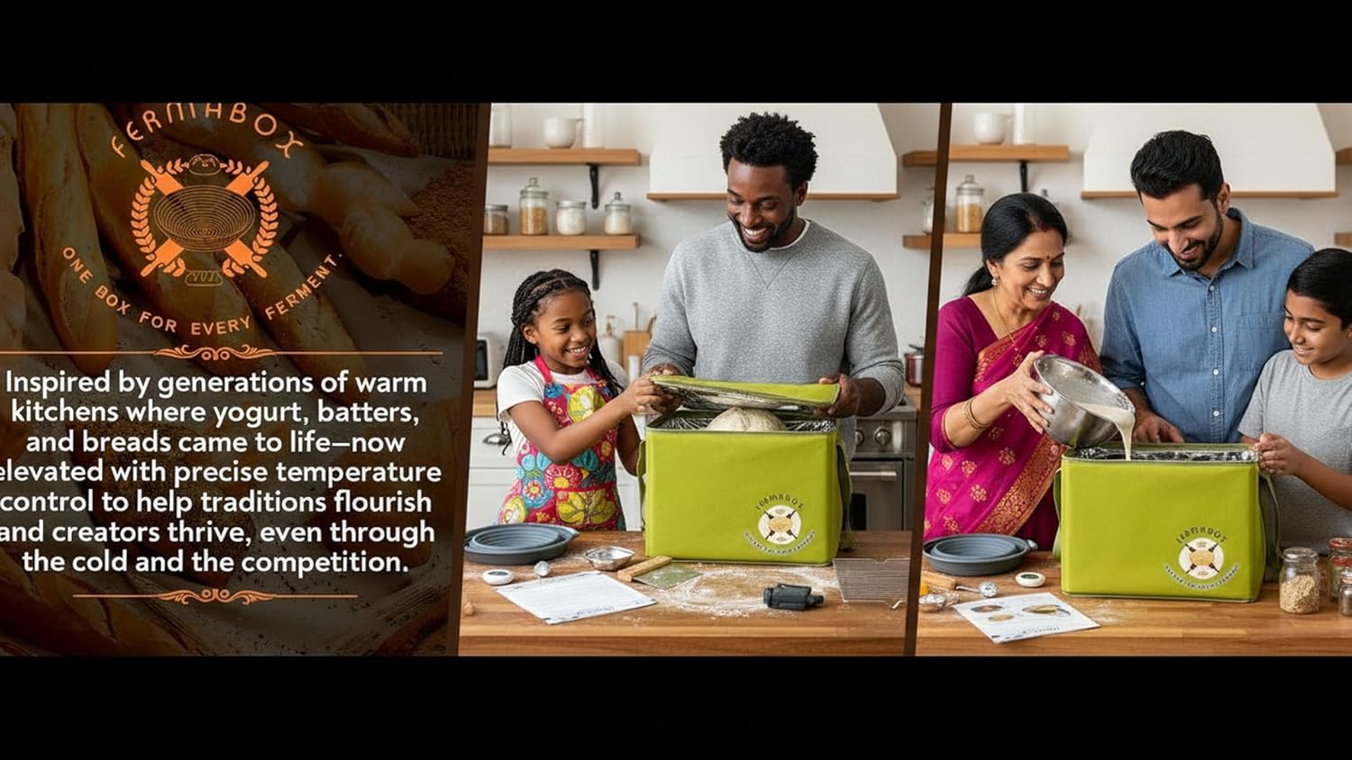 Foldable Bread Proofing Box – Heated Fermentation Chamber (60–120°F, 1–24h Timer) for Sourdough, Yogurt, Idli/Dosa Batter – 4‑Sided Even Heating, Compact Storage