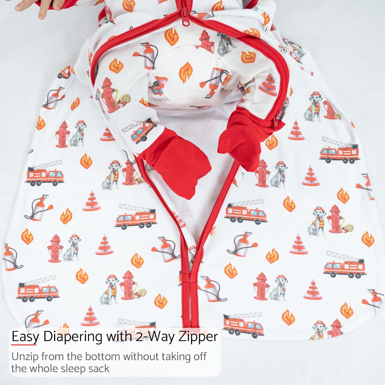 LollyBanks Sleep Sack, 100% Cotton Neutral Baby Sacks, 0.5 TOG Sleep Sacks Lightweight with 2-Way Zipper
