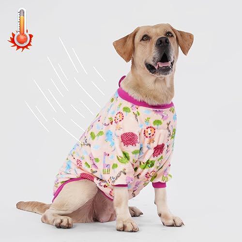 Miniatura 2 de LovinPet Chaqueta Pitbull grande  Ropa de perro de invierno en primavera del perro, agradable a la piel, estampado de poni rosa cielo estrellado,