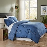 Vista 17 de Southshore Fine Living, Inc. Juego de funda de edredón tamaño King, reversible, juego de ropa de cama de microfibra de alta calidad, fácil cuidado