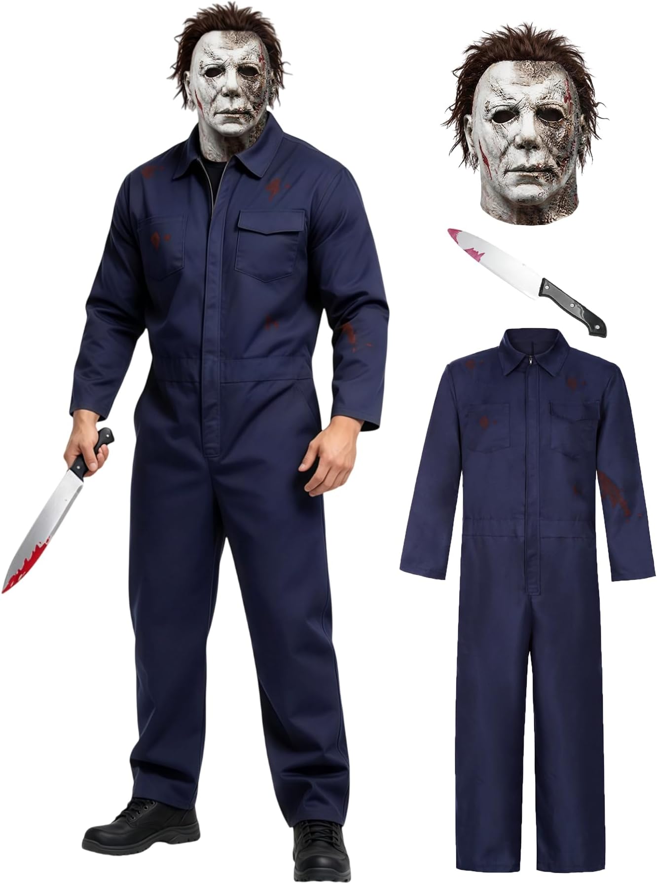 Men Long Sleeve Classic Fit Jumpsuit classic