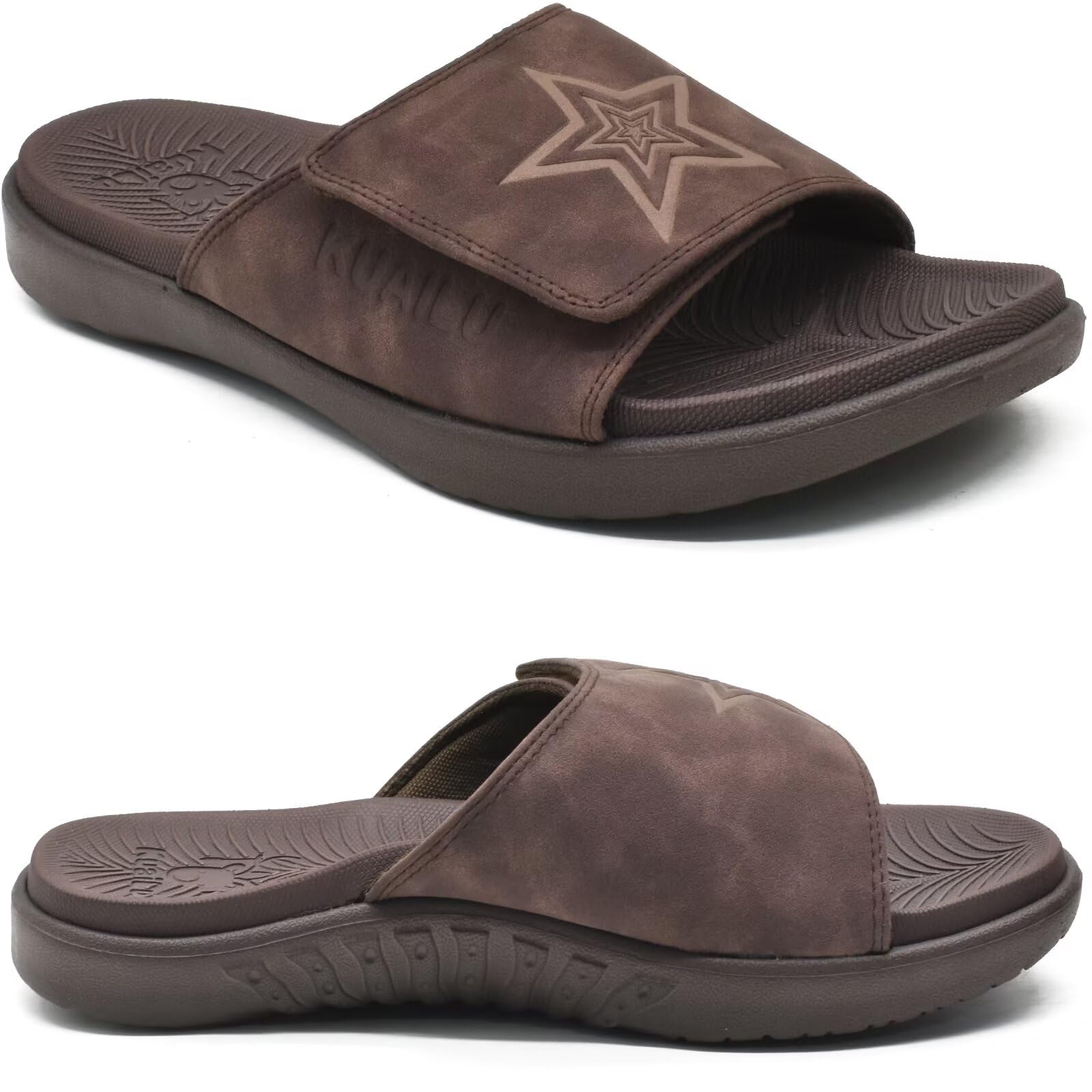 KuaiLu Herstelsandalen voor heren met comfortabele plantaire fasciitis