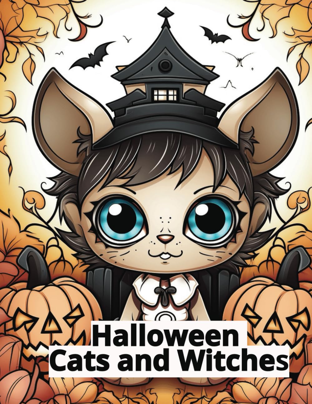 Halloween Cats and Witches: Halloween A Night of Witches and Cats (My Coloring Books)