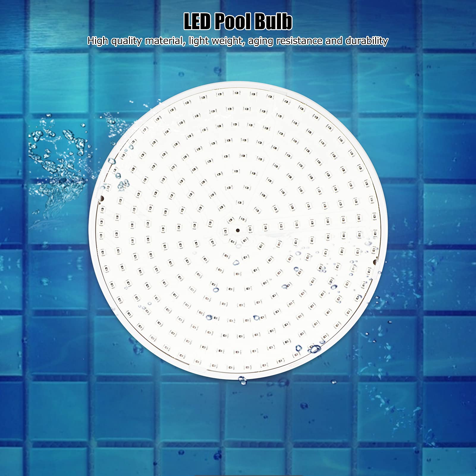 Qcwwy Beleuchtungsprodukte Pool Spa Lichter Glühbirne AC12V 25W IP68 Wasserdicht mit Fernbedienung für Schwimmbäder Teiche Brunnen E27 LED Unterwasserlicht Poollicht RGB Gartenarbeit