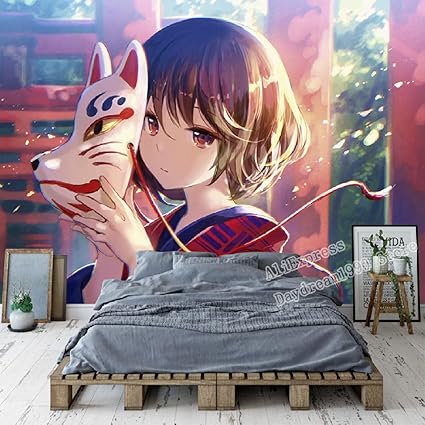 Picture Wallpaper Photo 250 X 175 Cm Living Room Bedroom Modern Murals Xxl Panorama Wallpaper Main Decoration Non Woven Wallpaper Anime Characters Girls Fox Amazon De Diy Tools