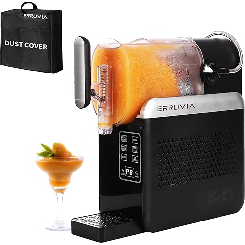 Slushie Machine No Ice Needed,noise reduction slushy machine with dust cover,6 Preset Programs,DIY 8-speed free adjustment,Perfect for Ice Cream,Smoothies,Milkshakes,Margaritas and More