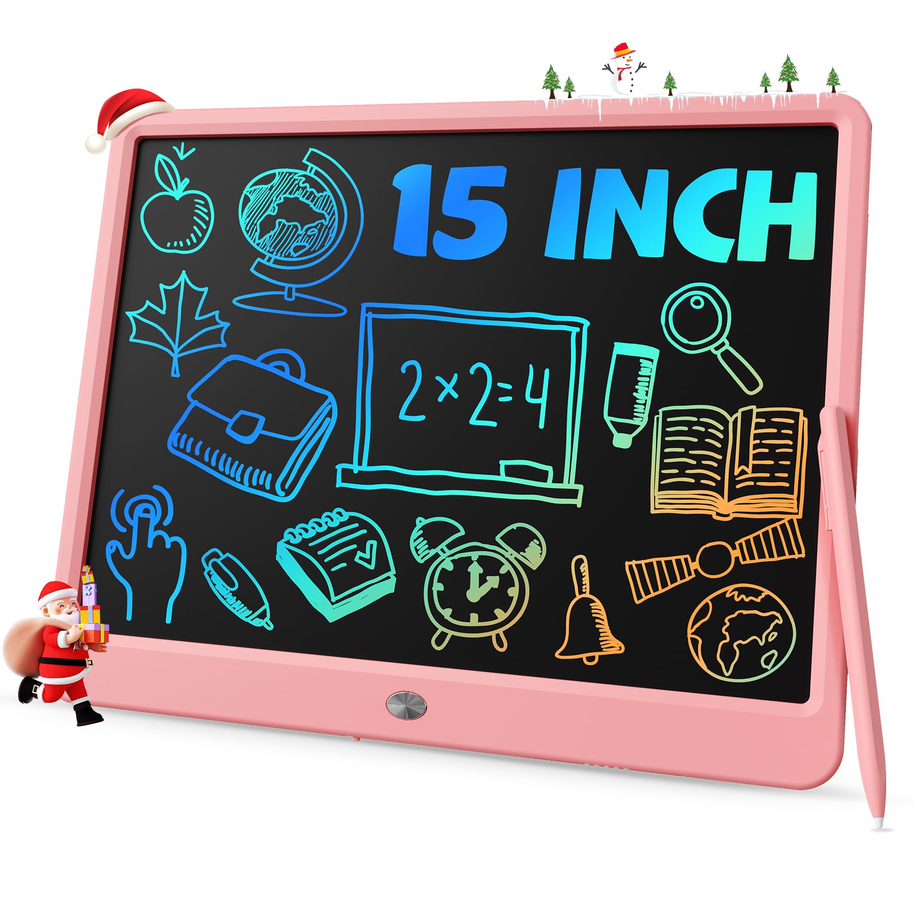 Sponsored Ad - TEKFUN Teen Girl Gifts Ideas, 15inch LCD Writing Tablet for Kids Age 8-10 and Up, Doodle Board 4 5 6 7 Year Old Girl Toys, Mothdays Day Gifts Homeschool Supplies Easter Gifts for Adults(Pink)