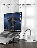 Vista 3 de XAOSUN Cable USB 4 de 240 W para cable Thunderbolt 4, cable de datos USB C de 3.3 pies, transferencia de 40 Gbps, pantalla 8K 4K, compatible con ROG