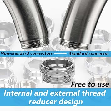7Pcs Faucet Adapter Kit, M16-22mm Tap Adapter for Kitchen Sink Aerator Set with Box, Hose Adapter for Kitchen Tap Universal Multi-Function Faucet Adapter for Male Female Sink Faucet