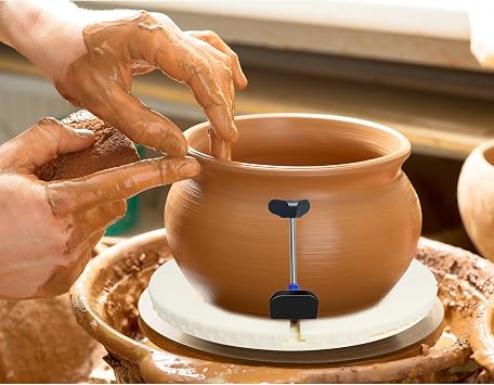 Pottery Machine Turntable Clamp Pottery, Ceramic Pottery Trimming Spinner Repair Tool for Ceramic Beginners and Professionals, Clamp Repair Tools, 2-12Adjustable, DIY Ceramic Pottery Turntable