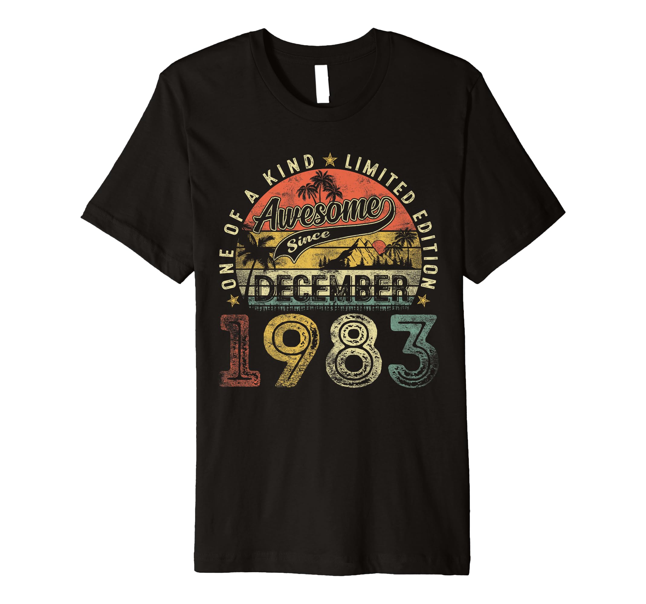 Vintage December 1983 40 Years Old 40th Birthday Men Women Premium T-Shirt