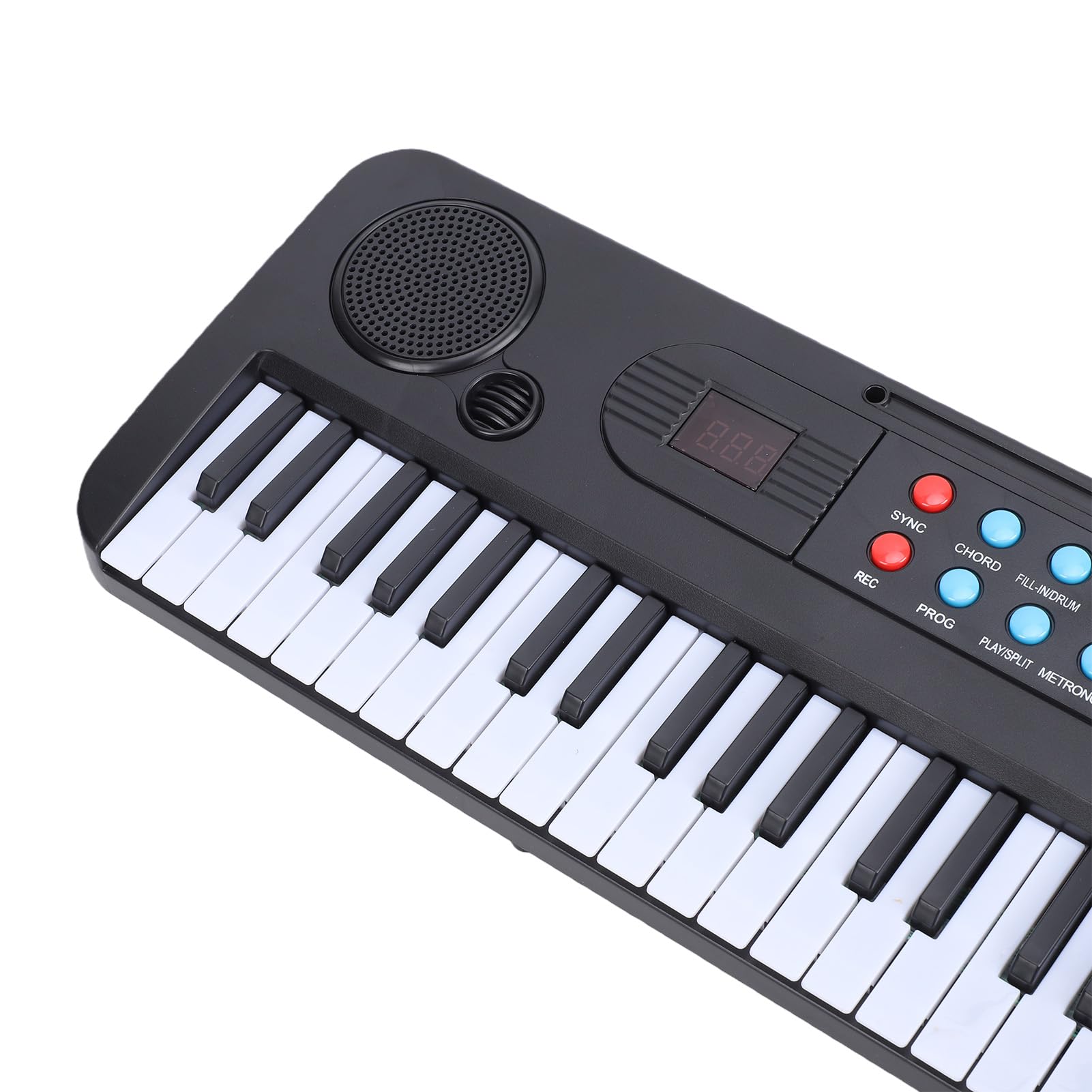 Klawiatura z 61 Klawiszami, Przenośne Pianino Cyfrowe z 200 Tonami, 200 Rytmów, Tryb Podwójnej Klawiatury z Metronomem, dla Początkujących, Dorosłych, Dzieci
