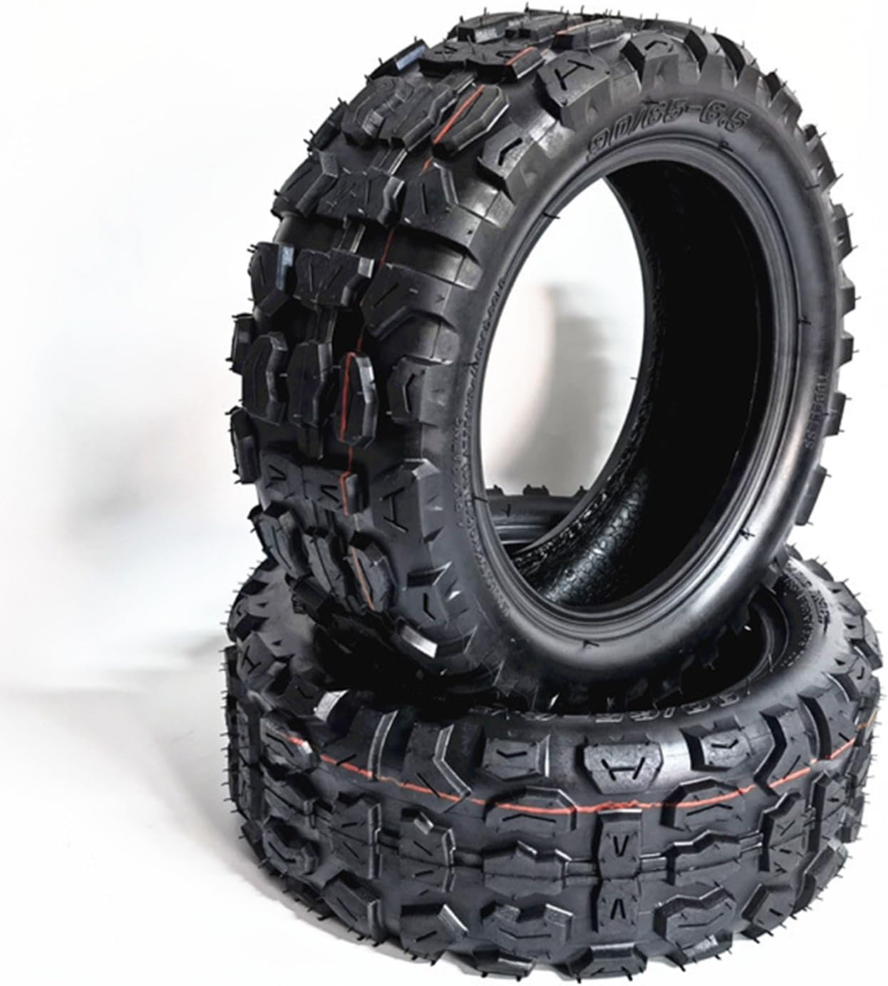 Electric Scooter Tire,11" 90/65-6.5 Off-Road Vacuum Tire Thickened Wear-Resistant Anti-Skid Tread, for Motorcycle/Electric Vehicle Tire Replacement Accessories