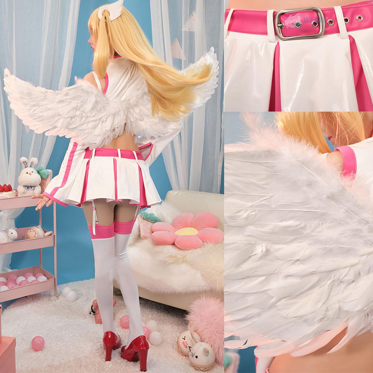 リリエルコスプレ衣装＋ウィッグ＋靴 Amazon.co.jp: [TENG FEI] 2.5次元の誘惑 リリエル ニーハイ付き