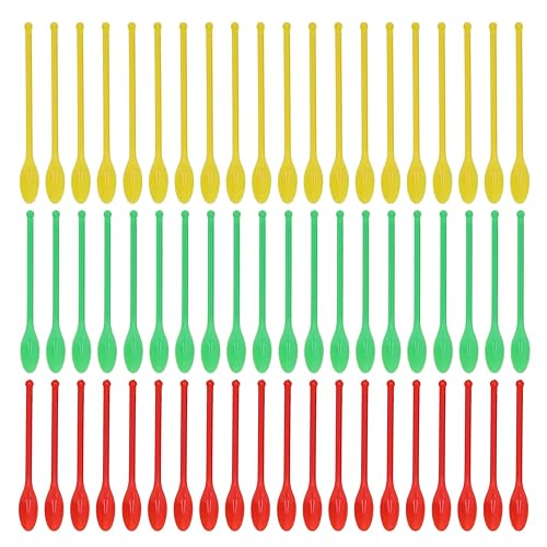 Cuchara de laboratorio, 60 unids20 sets de doble extremo para medicina, cuchara, mini cucharadita de plástico, herramienta de medición de doble