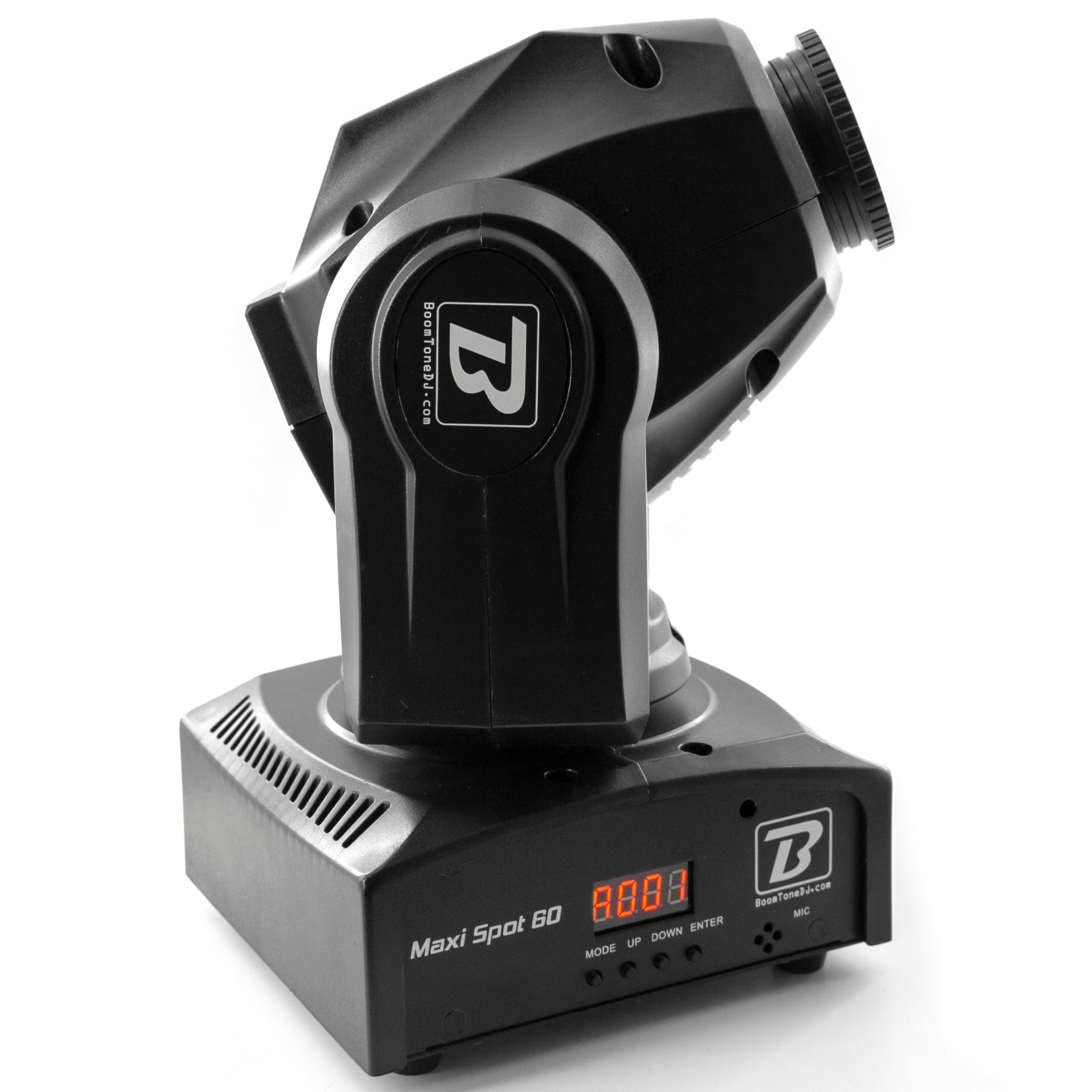 BoomToneDJ Maxi Spot 60 LED RGB 60W Spotlight Disco DJ Éclairage de Scène DMX Spots Reconnaissance Automatique Musique Lumière 7 Gobos Shake Stroboscope pour Bar Club Mariage