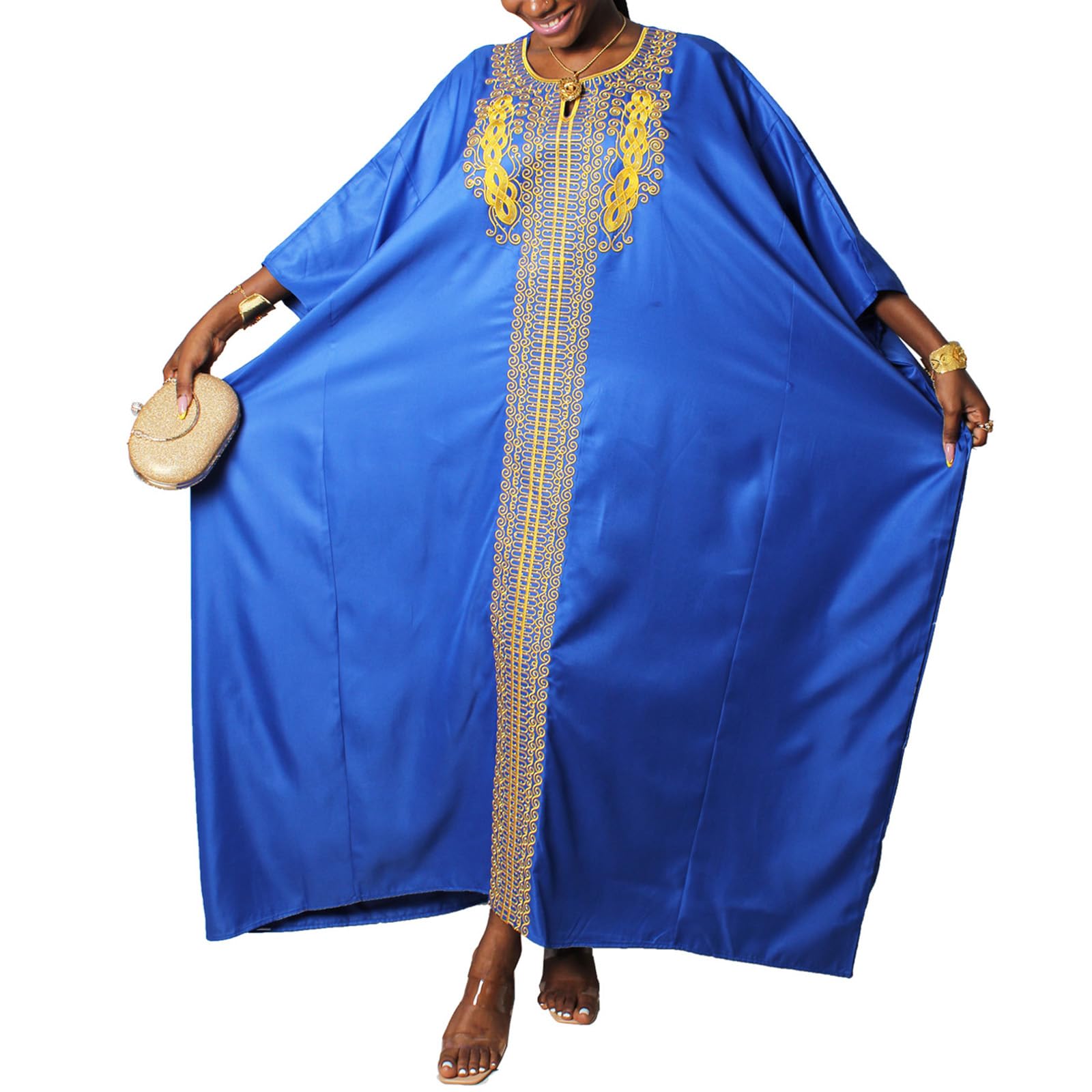 chinese dress ladies RACHELLE African Print Mini Dress (Puff Sleeves) main image 1