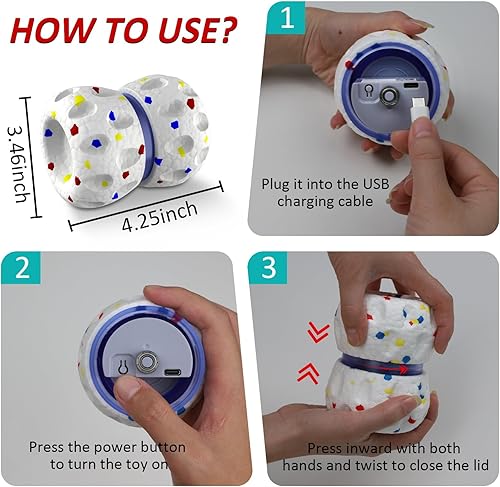 Miniatura 6 de Juguetes interactivos para perros, juguetes para perros activados por movimiento, bola malvada, juguetes de bola móvil automática para perros, bola