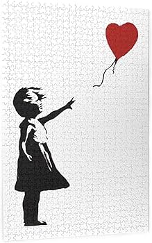 Amazon.co.jp: 1000ピース ジグソーパズル バンクシー Banksy 女の子
