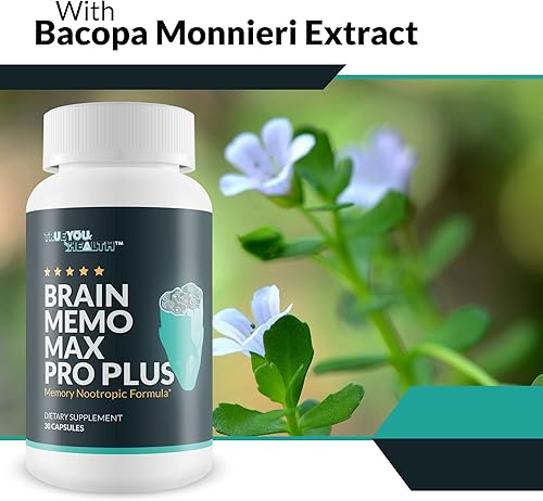 Miniatura 5 de Brain Memo Max Pro Plus - Suplemento de memoria y cerebro superior Max Pro - Apoya la memoria mejorada y la agudeza mental - Ayuda a la función