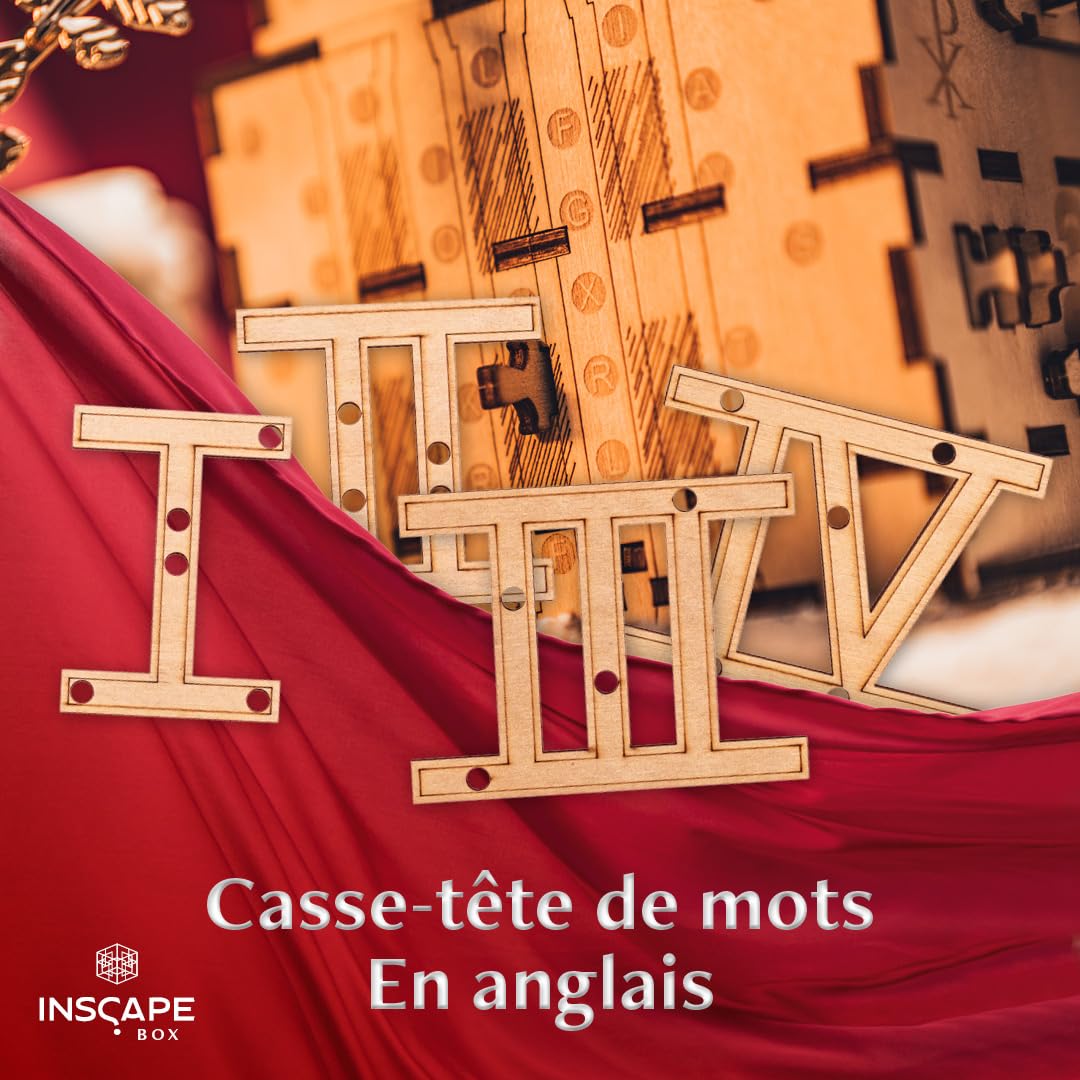 INSCAPE Caesar's Riches Puzzle Boîte Escape Room en Bois pour Adultes