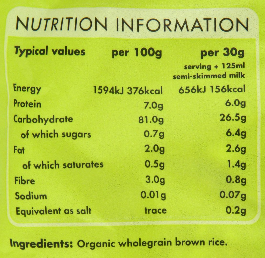 Kallo Organic Natural Puffed Rice Wholegrain Cereal 225 G (pack Of 4)
