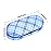 Muf 2 in 1 Contact Lens Case and Glasses Case, Double Sided Design with Mirror, Portable Travel Kit with Tweezer, Remover and Solution Bottle, Blue Plaid