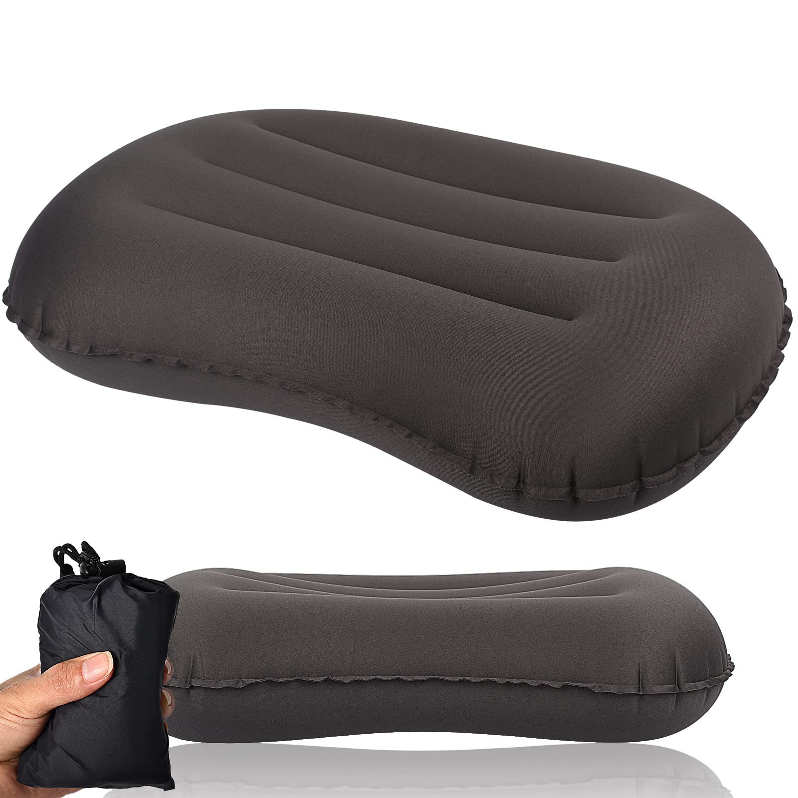 Ultralight Camping/Inflating Travel Pillow, 3.5 oz Compressible ...
