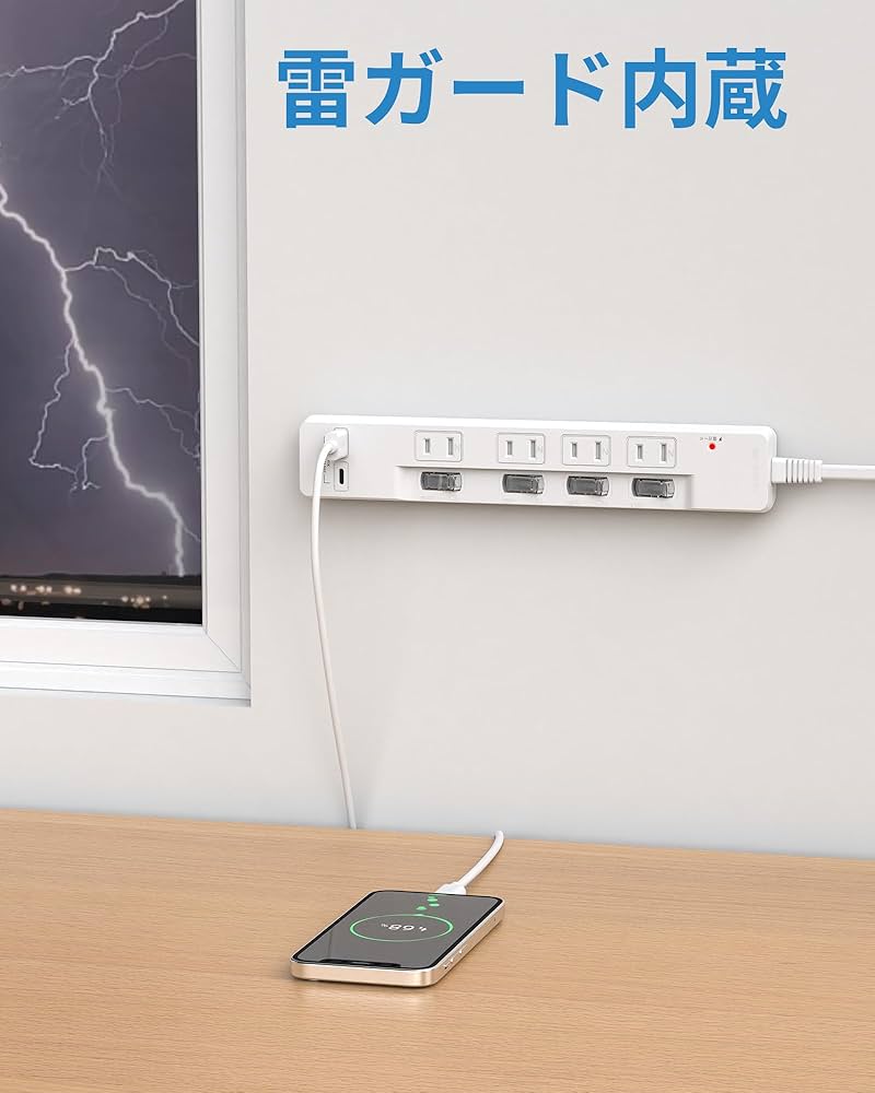 Watson_mさん専用　2口 Amazon.co.jp: Micshion 電源タップタワー型 コンセント 2つの