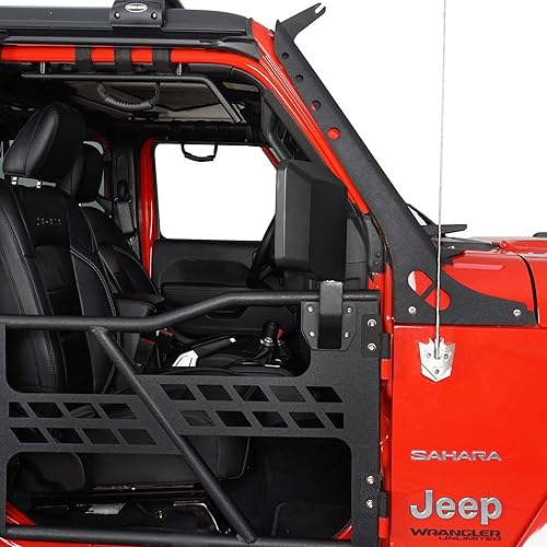 Miniatura 5 de u-Box Espejo de puerta de Jeep, espejos de puerta de medio verano para u-Box y Hooke Road Half Doors Compatible con Jeep Wrangler JK JL Gladiator JT