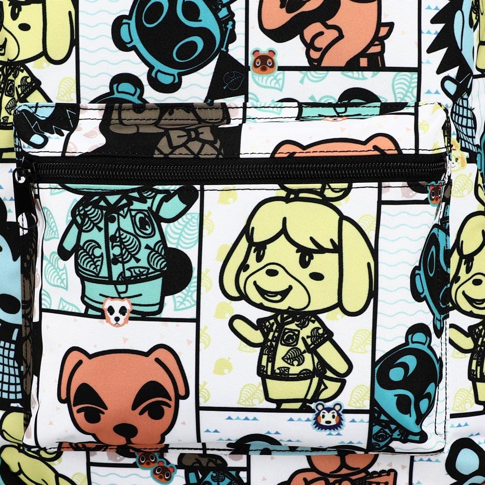 Bioworld Animal Crossing Online gra wideo nadruk płytki sublimowany plecak na laptopa, wielokolorowy, OSFA, laptop, Wielobarwny, OSFA