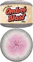 Vista 56 de JubileeYarn Hilo Ombré Blast - 220g/pastel Algodón Peso Bebé - Cripta de Hielo - 1 Pastel