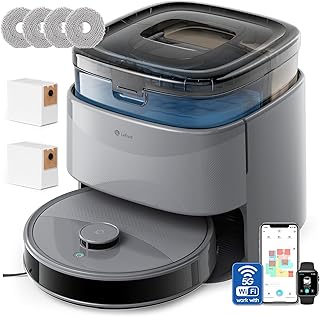 Lefant M3 Max Robot Vacuum Cleaner Washer 20,000 Pa, Multifunctional Station, Double Rotary Mop 200 RPM & 9mm Releasable, …