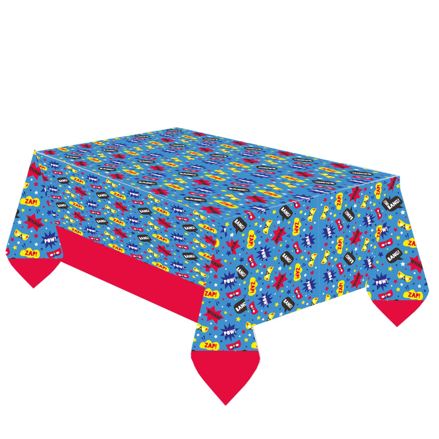Tovaglia di Superhero,Tovaglie Festa Superhero 108 X 180 cm Copritavola in Plastica in Tema Superhero per Feste di Compleanni per Bambini, Scuola, Feste, Festival Vari