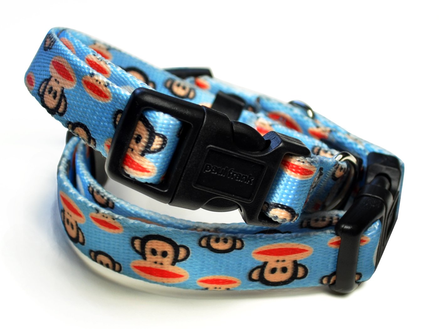 26 Bars & a Band Paul Frank Dog Collar, Signature Julius, Blue, Medium