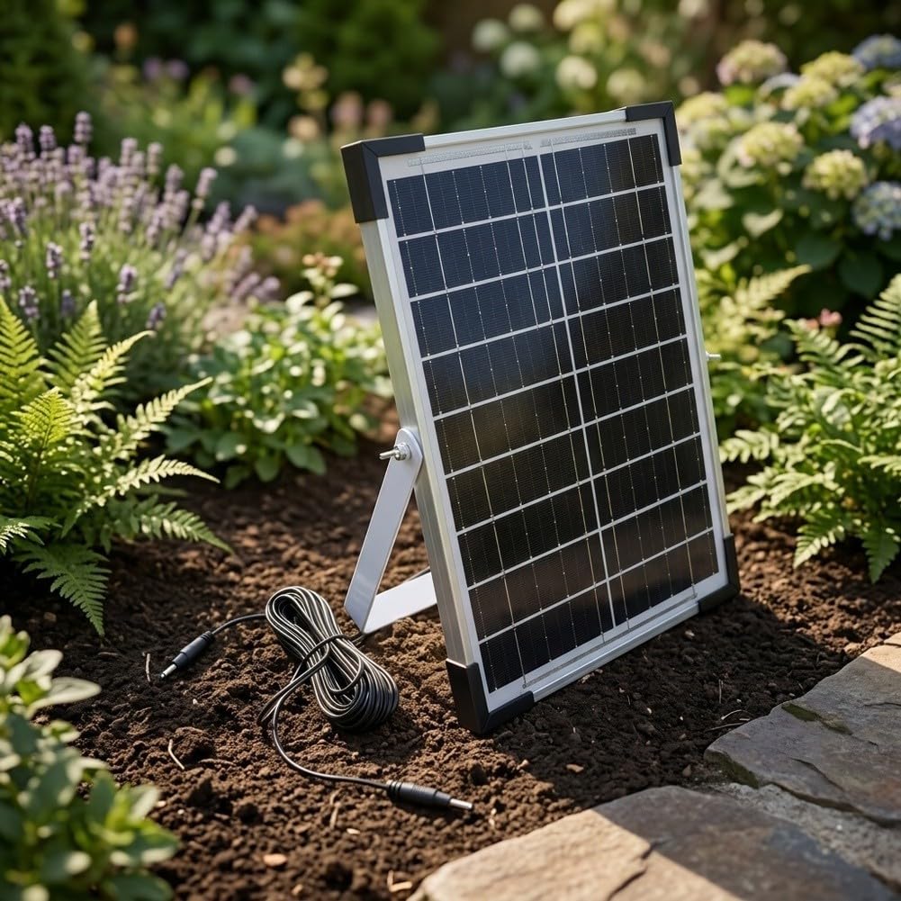 Kit di irrigazione a goccia solare per auto, timer programmabile, kit di irrigazione da giardino con tubo flessibile da 30 m