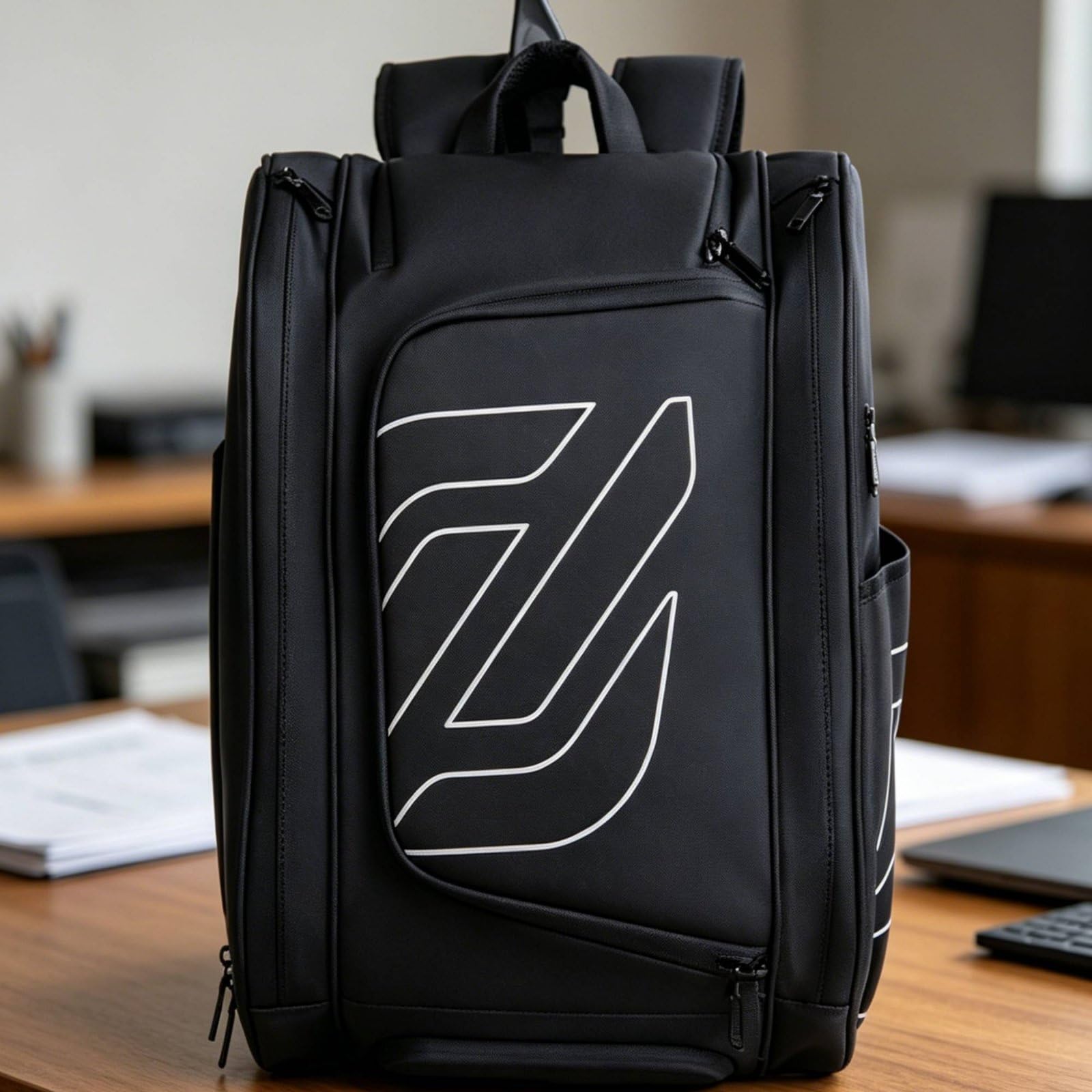 Zaino per Racchetta Borsa Sportiva Zaino Tennis Zaino Pickleball Borsa Badminton Resistente con Tessuto Impermeabile Spallacci Confortevole Tasche