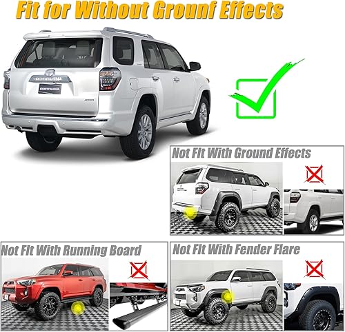 Miniatura 2 de Aletas de barro aptas para Toyo-ta 4Runner 2010-2023 (ajuste sin efectos de tierra), guardabarros dedicado para cuatro estaciones, protección